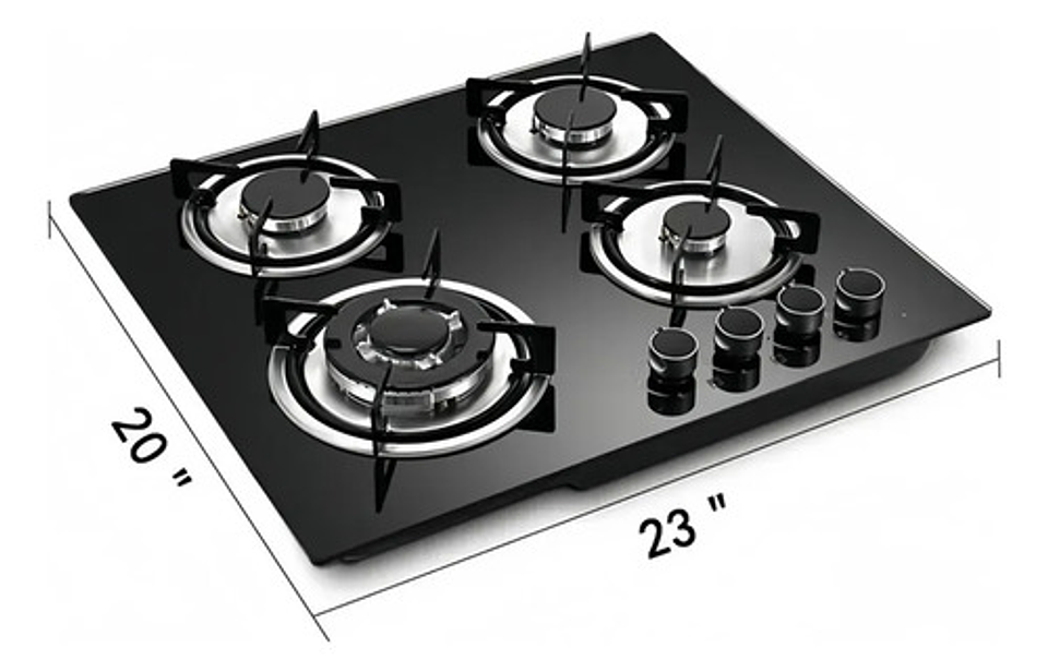 Encimera Doble Parrilla Thek 4 Platos Gas Licuado/natural Negro 3