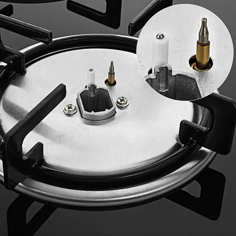 Encimera Doble Parrilla Thek 4 Platos Gas Licuado/natural Negro 5