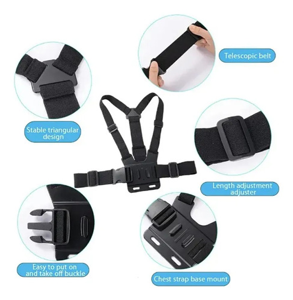 Soporte Correa De Arnés De Montaje En El Pecho Del Teléfono 3