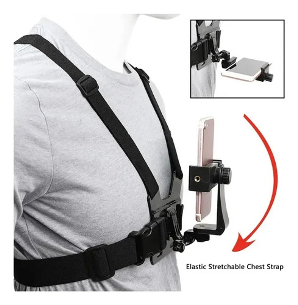 Soporte Correa De Arnés De Montaje En El Pecho Del Teléfono 7