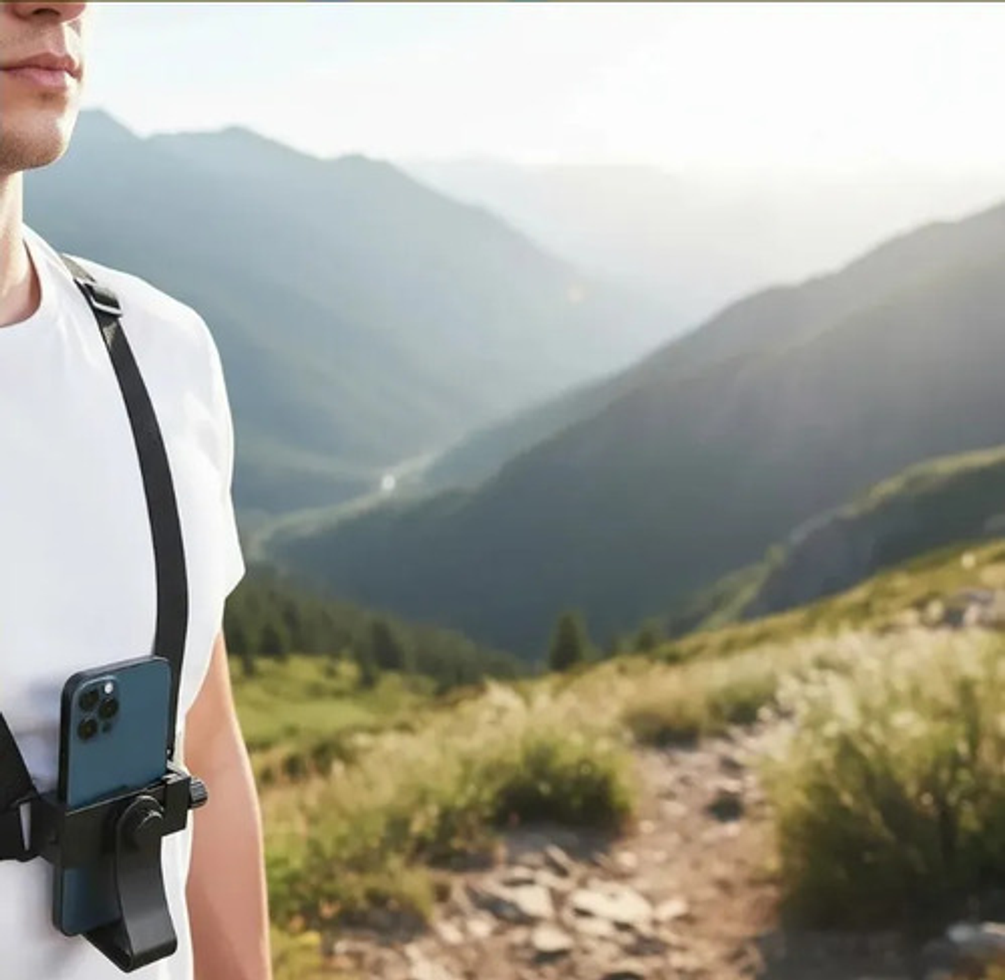 Soporte Correa De Arnés De Montaje En El Pecho Del Teléfono 8