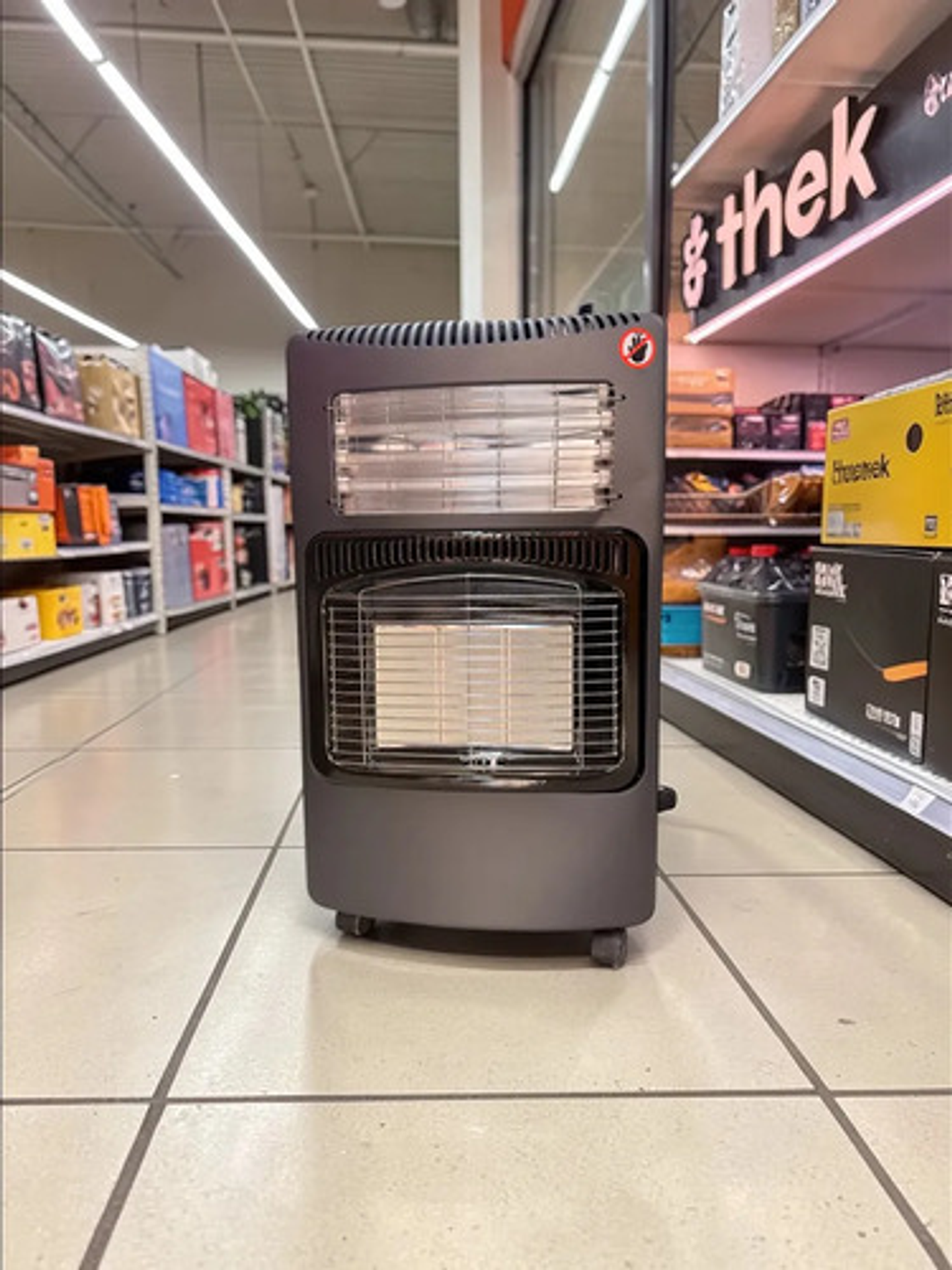 Estufa 2 En 1 Gas Glp Y Eléctrica 4200w Lq-he01f Negro 7