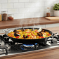 Paellera Acero Carbono 42cm Con Asas Cocina Española Negro - Miniatura 3