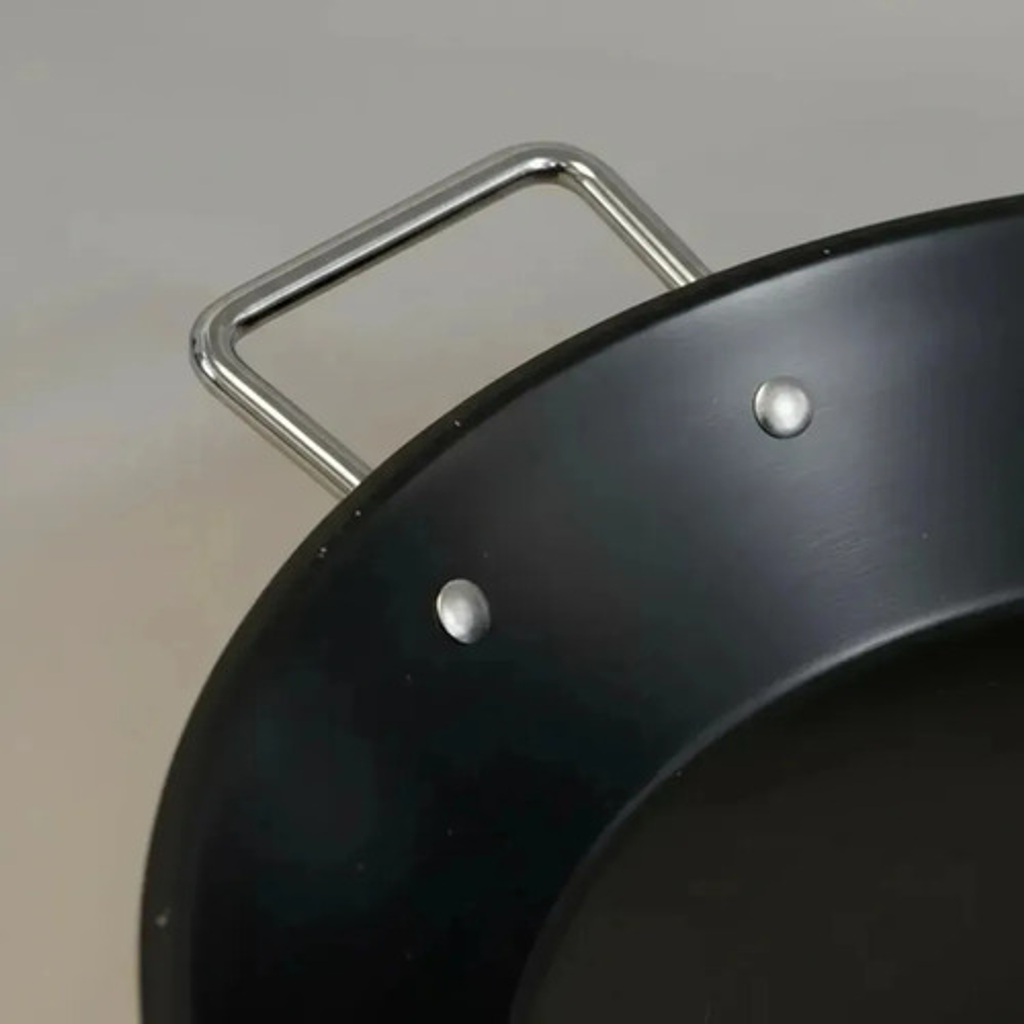 Paellera Acero Carbono 42cm Con Asas Cocina Española Negro 5