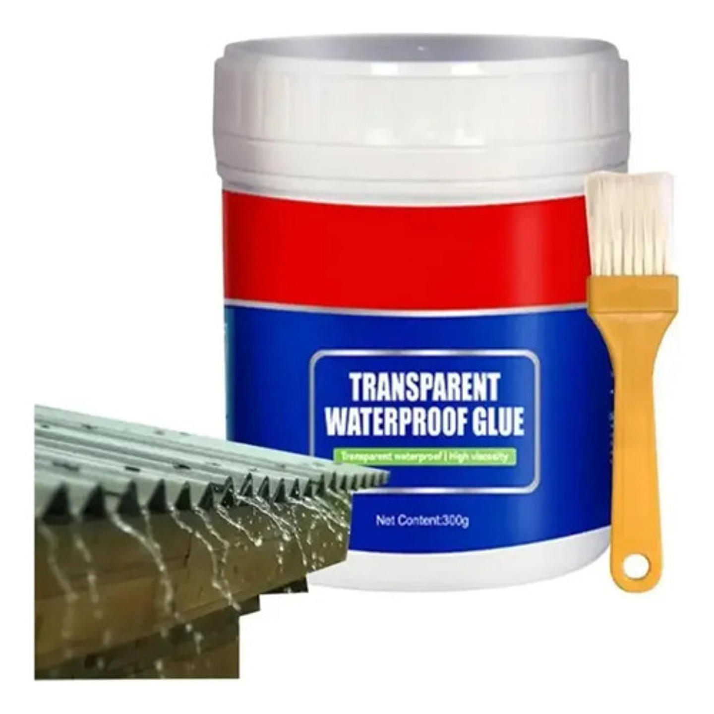 Sellador Adhesivo Impermeable Transparente Tapagoteras 300cc 1