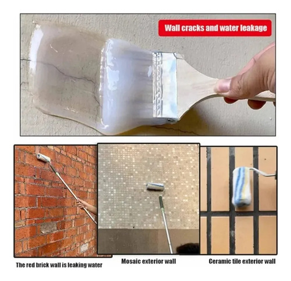 Sellador Adhesivo Impermeable Transparente Tapagoteras 300cc 5