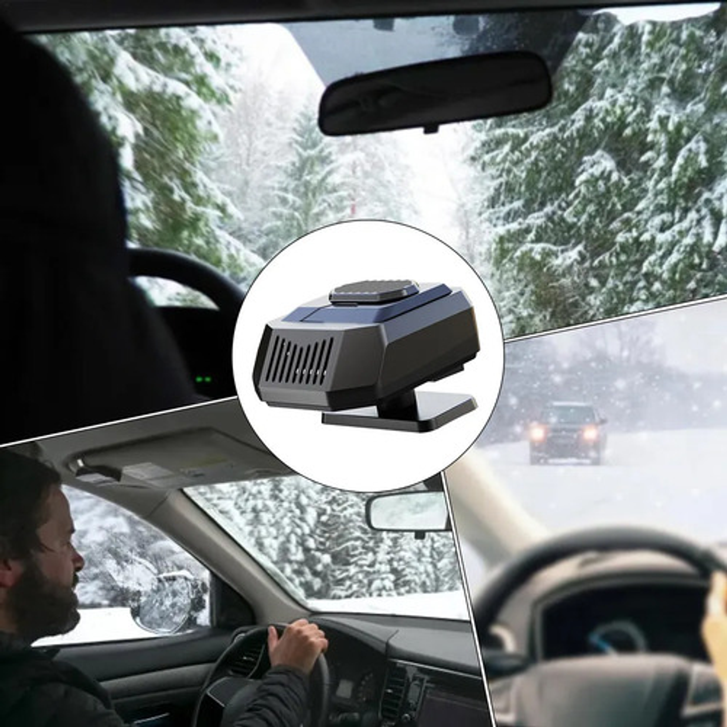 Calefactor Auto 12v 24v Desempañador Descongelador Portátil 6