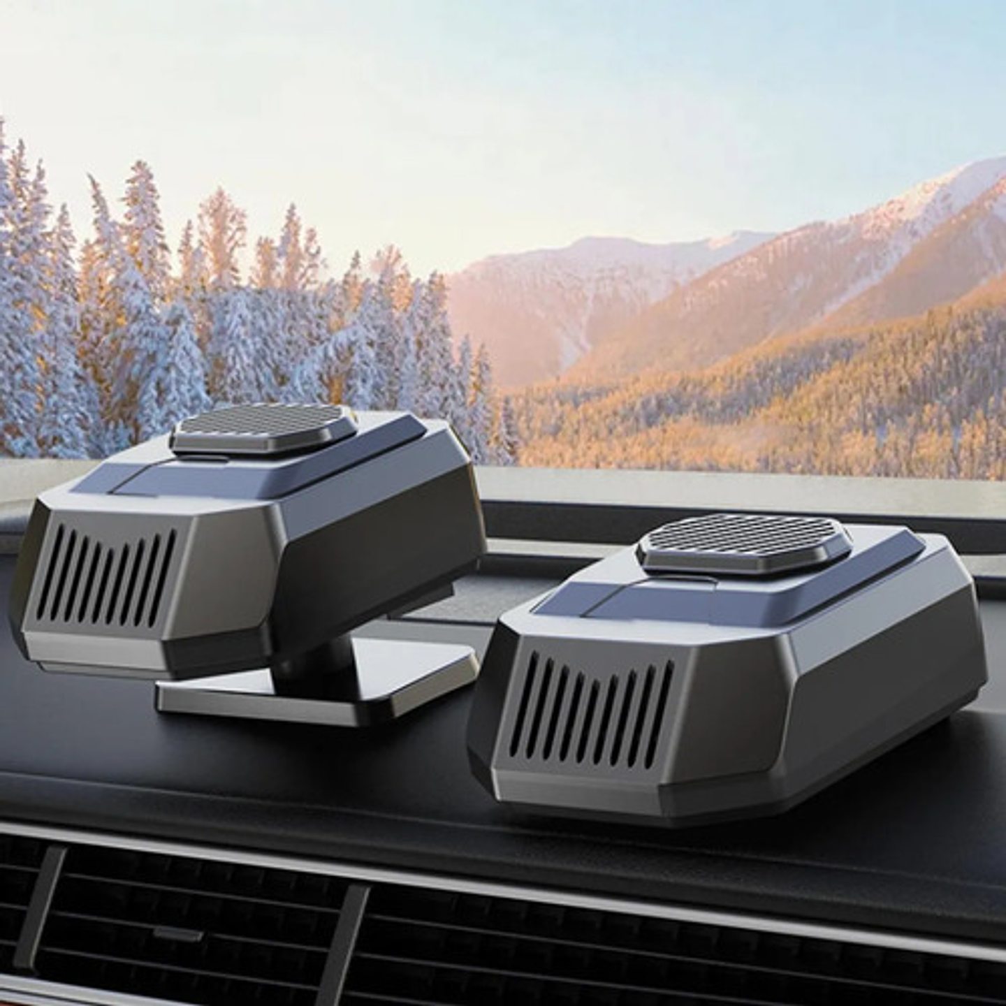 Calefactor Auto 12v 24v Desempañador Descongelador Portátil 7