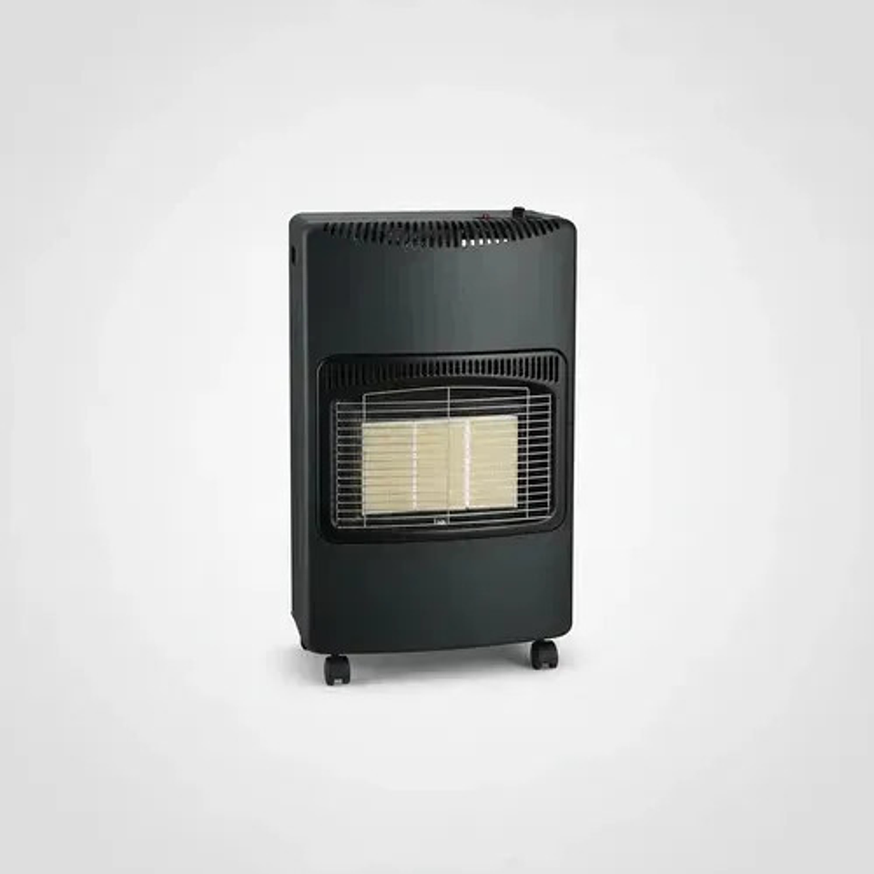 Estufa A Gas Glp 4200w Portátil Interior Con Ruedas Invierno Negro 7