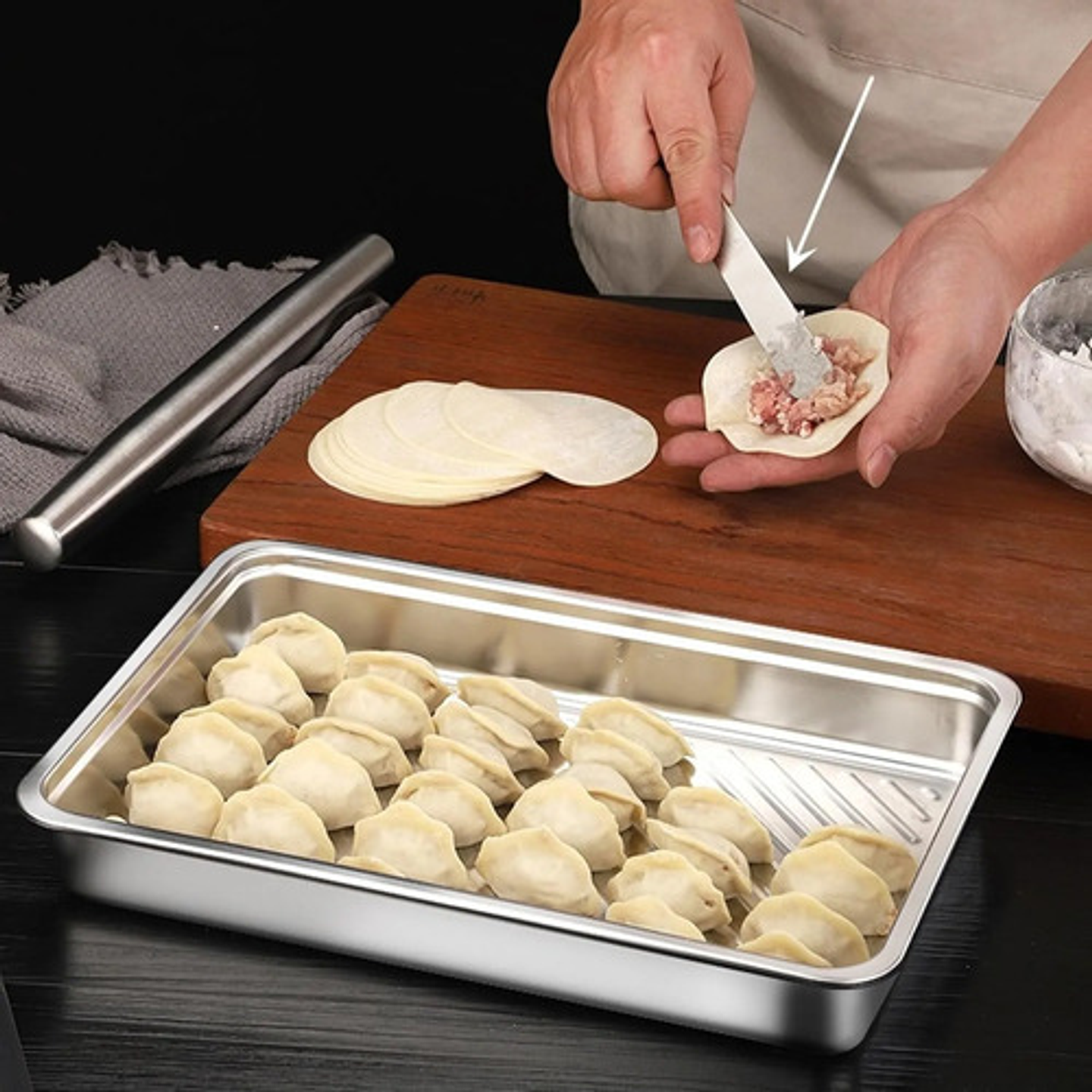 Bandeja Hermética 3.2l Acero Inoxidable Rectangular Cocina 5