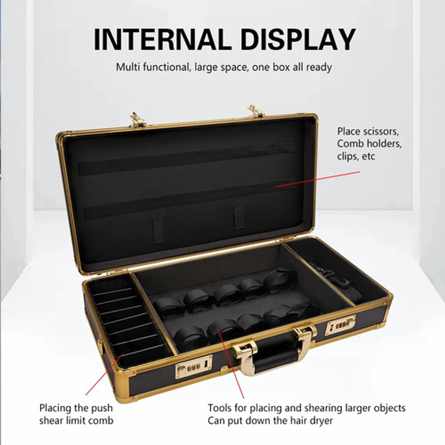 Maleta Barber Kit Peluquero Profesional Porta Herramientas 4