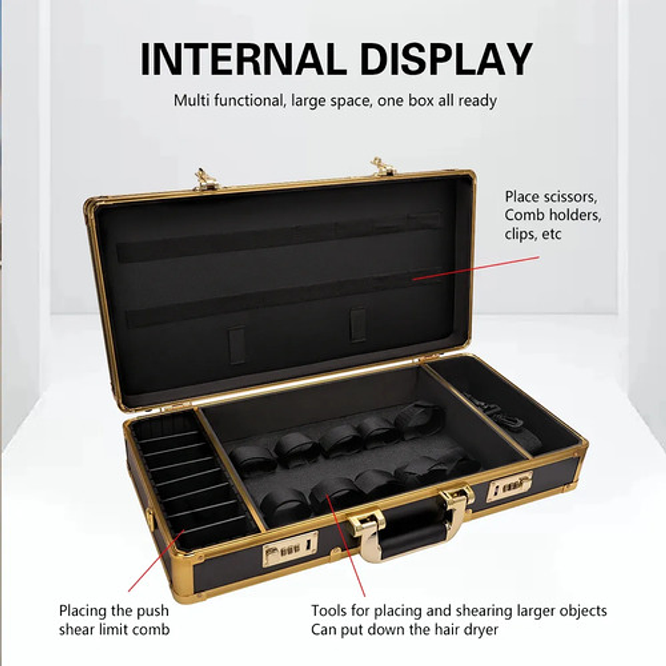 Maleta Barber Kit Peluquero Profesional Porta Herramientas 4
