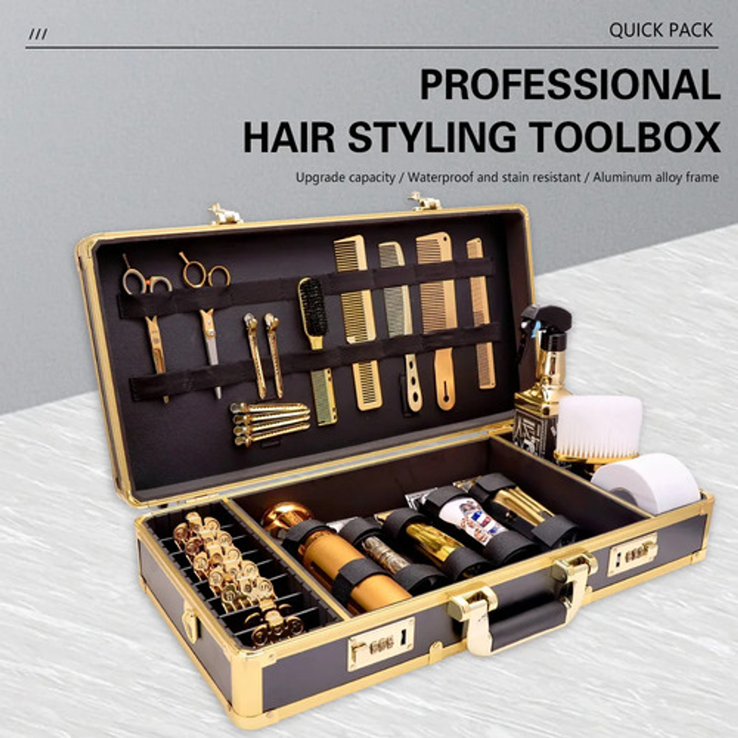 Maleta Barber Kit Peluquero Profesional Porta Herramientas 6
