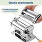 Maquina Para Hacer Pastas Caseras Fideos Acero Color Gris Gris - Miniatura 8