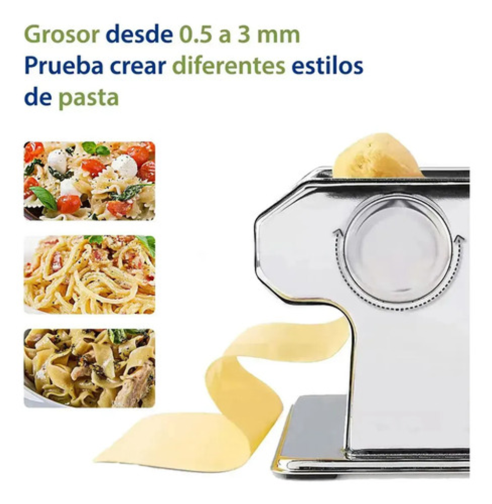 Maquina Para Hacer Pastas Caseras Fideos Acero Color Gris Gris 9