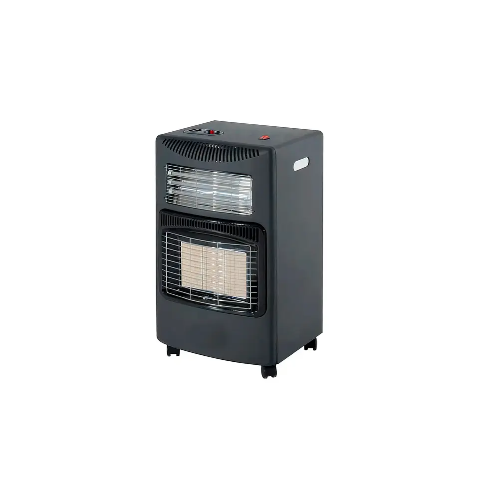 Estufa 2 En 1 Gas Glp Y Eléctrica 4200w Lq-he01f Negro 1