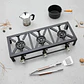 Cocina Industrial de Gas Thek con 3 Quemadores y Parrilla de Hierro - Miniatura 4