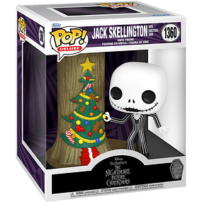POP Deluxe Disney figure Nightmare Before Christmas 30th Anniversary Jack Skellington With Christmas Door
