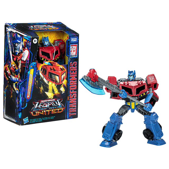 Transformers Legacy United Voyager Class Animated Universe Optimus Prime figure 17,5cm