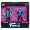 Marvel Fantastic four Wolverine Spiderman pack 2 figures 15cm