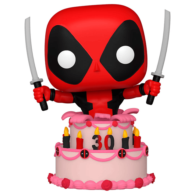 POP figure Marvel Deadpool 30th Deadpool in Cake