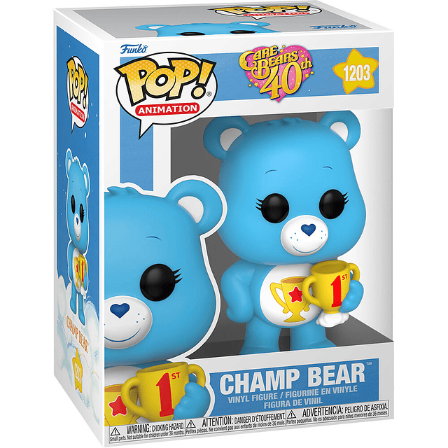 POP figure Care Bears 40th Anniversary Champ Bear