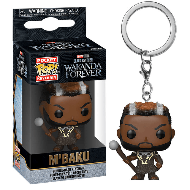 Pocket POP Keychain Marvel Black Panther Wakanda Forever M Baku