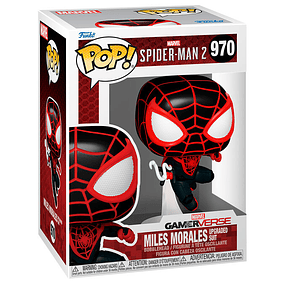 POP figure Marvel Spiderman 2 Miles Morales Upgraded Suit