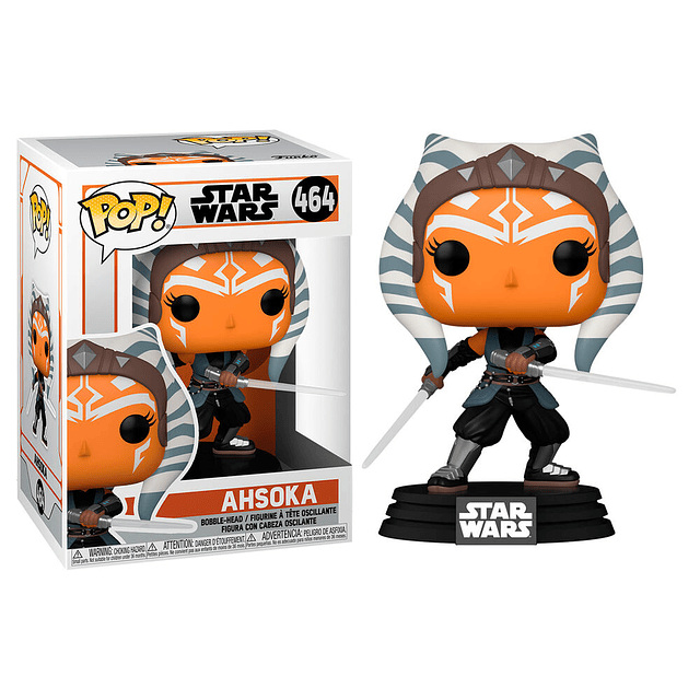 POP figure Star Wars Mandalorian Ahsoka with Sabers