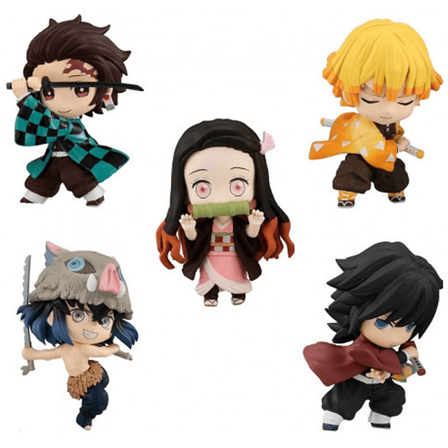 Pack 12 figures Demon Slayer Kimetsu No Yaiba ChibiMasters assorted 8cm