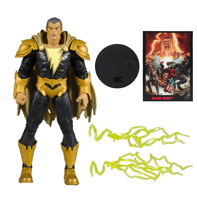 DC Comics Black Adam Comic + Black Adam figure 17cm