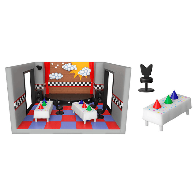 Snaps! playset figure Five Nights at Freddys Golden Freddy with Stage