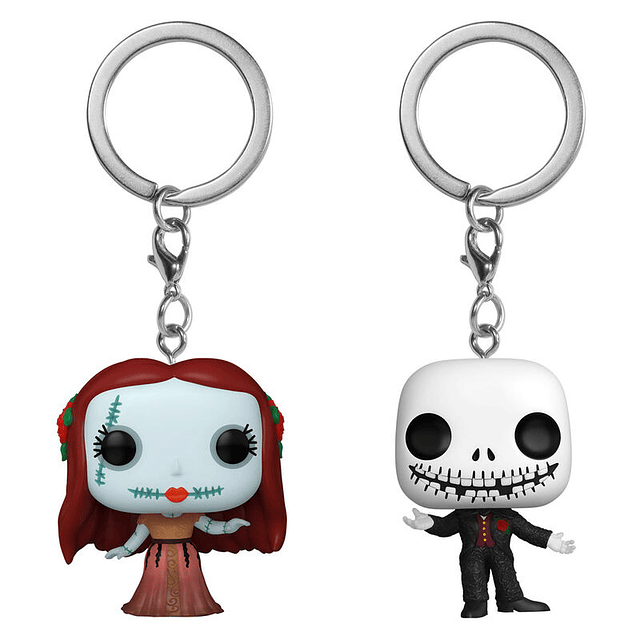Pocket POP pack 2 keychain Disney Nightmare Before Christmas Jack & Sally