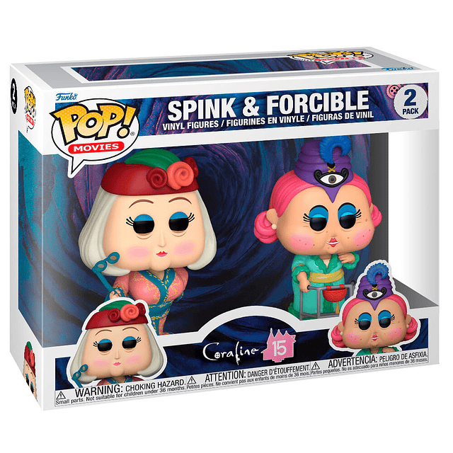POP pack 2 figures Coraline Spink & Forcible