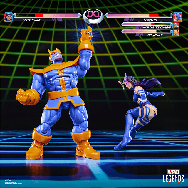 Marvel Legends Gameverse Psylocke vs Thanos pack 2 figures 15cm
