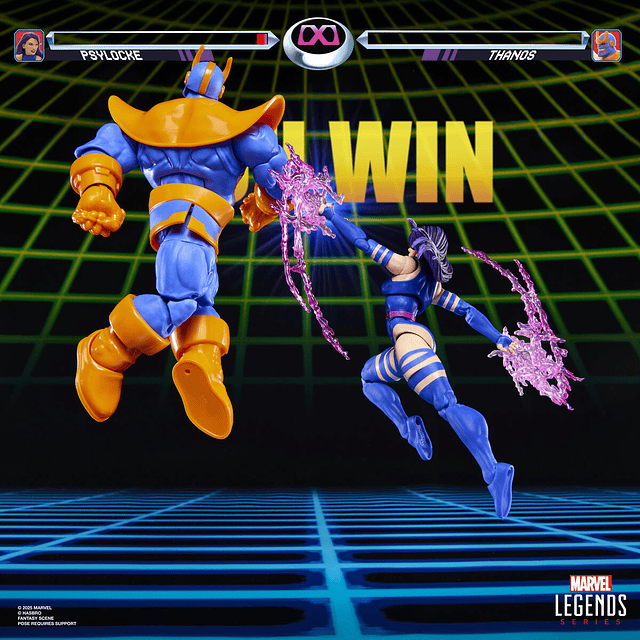 Marvel Legends Gameverse Psylocke vs Thanos pack 2 figures 15cm