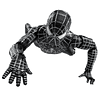 Marvel Legends Spiderman 3 Symbiote Spider-Man figure 15cm