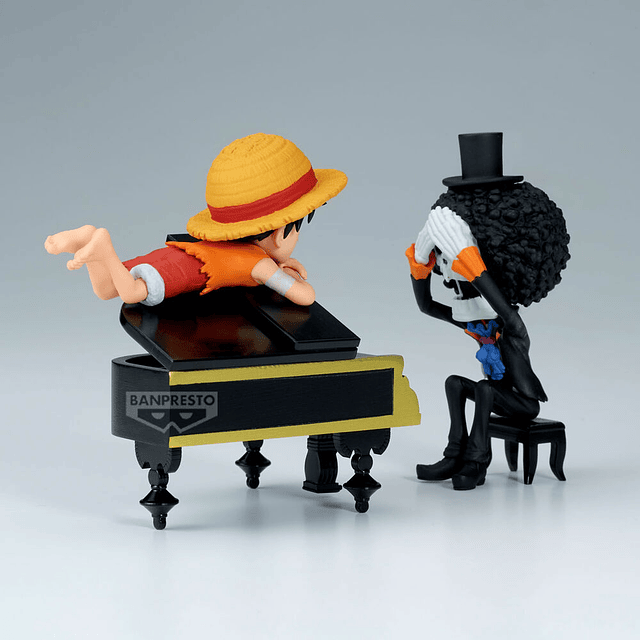 One Piece Luffy & Brook Word Collectable Stories figure 8cm