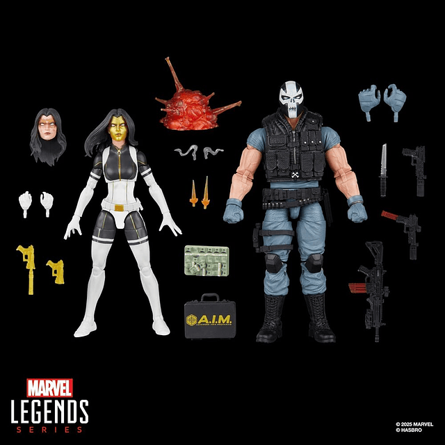Marvel Legends Series Super Villains Madame Masque & Crossbones pack 2 figures 15cm