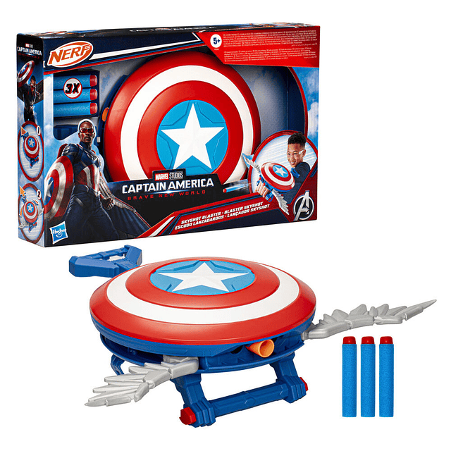 Marvel Captain America Brave New World Skyshot blaster