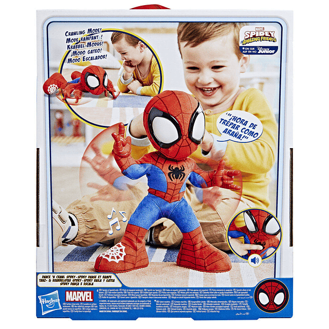 Marvel Spidey and His Amazing Friends Spidey Dances and Crawls plush doll