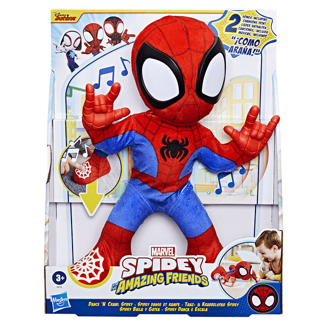 Marvel Spidey and His Amazing Friends Spidey Dances and Crawls plush doll