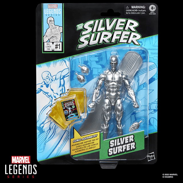 Marvel Legends Series The Silver Surfer - Silver Surfer figure 15cm