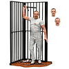 The Silence of the Lambs Dr. Hannibal Lecter Prison Escape figure 18cm