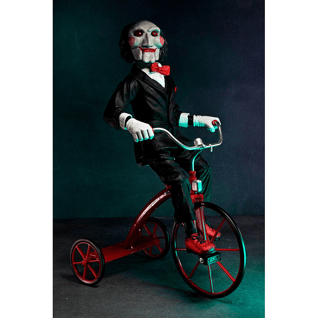 Saw Billy the Puppet on Tricycle figure with sound 33cm