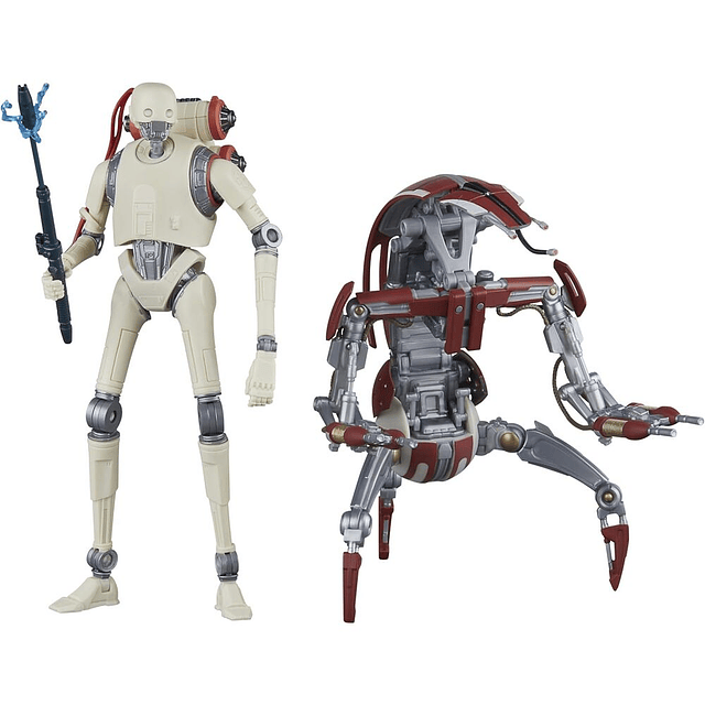 Star Wars Jedi Survivor KX Security Droid Enforcer & Droideka pack 2 figures 15cm