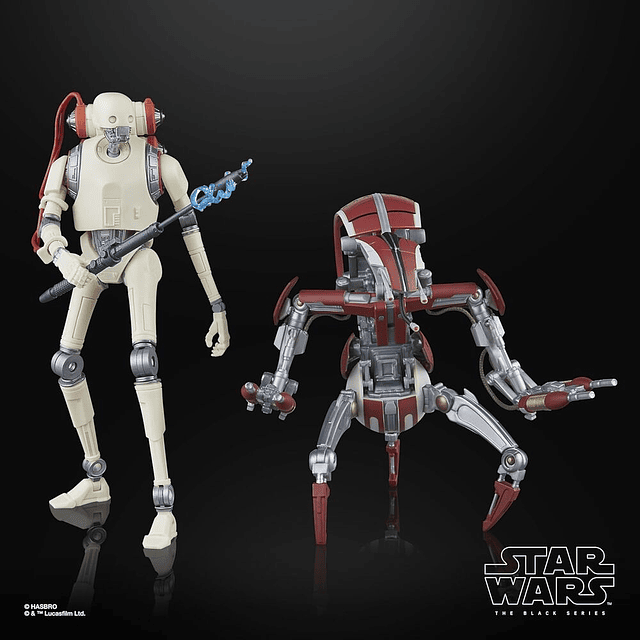 Star Wars Jedi Survivor KX Security Droid Enforcer & Droideka pack 2 figures 15cm