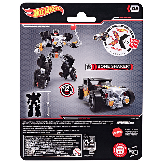 Hot Wheels Transformers Bone Shaker car