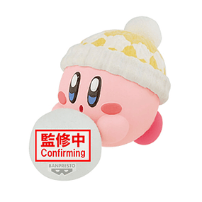 Kirby Play in the Snow Fluffy Puffy Mine Kirby figure 4cm