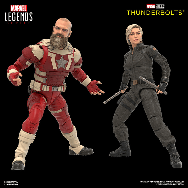 Marvel Legends Thunderbolts Yelena Belova & Red Guardian pack 2 figures